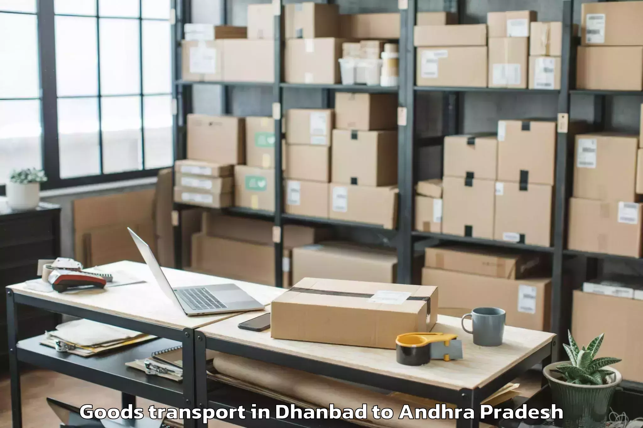 Top Dhanbad to Nambula Pulakunta Goods Transport Available